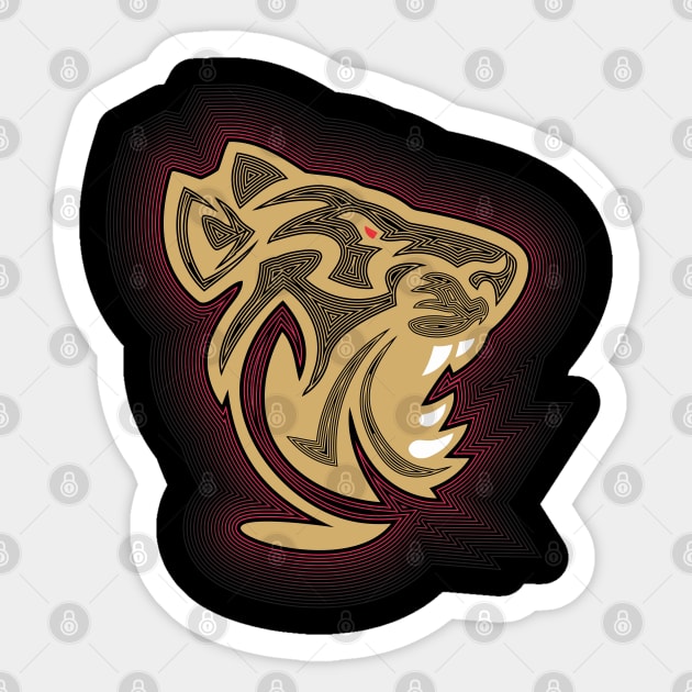 The Polygonal Lion Sticker by seokhoonah